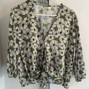 Floral Wrap Cardigan